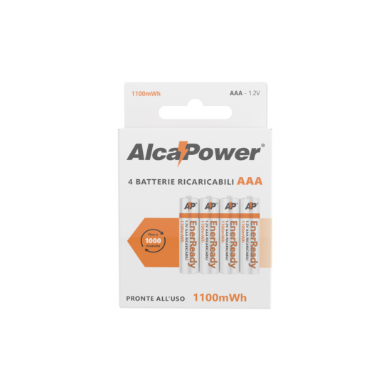 Blister di 4 NI-MH AAA 1100mWh - Pronte all'Uso - Clicca l'immagine per chiudere