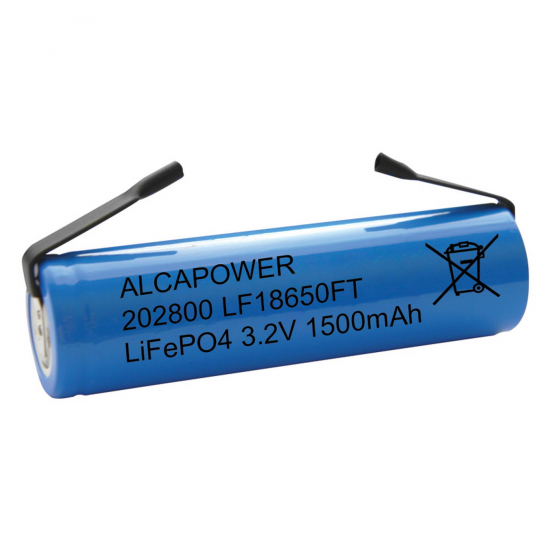 LiFePO4 18650 3.2V 1500mAh T. SALDARE - Clicca l'immagine per chiudere