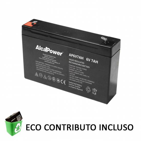 Ricaricabile Ermetica 6V 7 Ah - Clicca l'immagine per chiudere