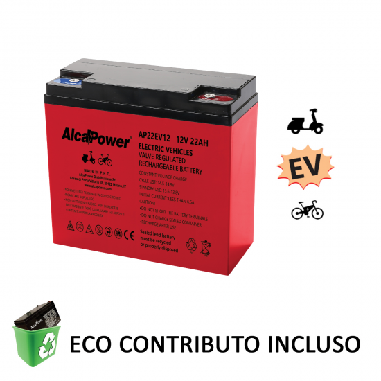 Ricaricabile Ermetica Piombo EV 12V 22Ah - Clicca l'immagine per chiudere