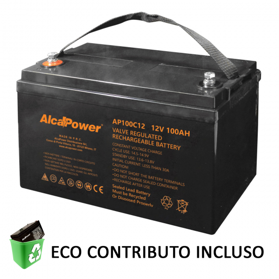 Ricaricabile Ermetica Piombo Ciclica 12V 100Ah - Clicca l'immagine per chiudere