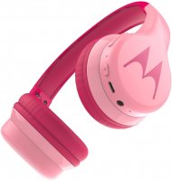Cuffia stereo per bambini c/funzione BT Mod. Squads 300 rosa