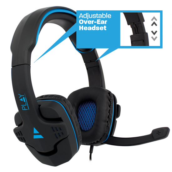 Cuffia Over Ear Gaming con microfono, PC/Console - 2 x Jack 3.5 - Clicca l'immagine per chiudere