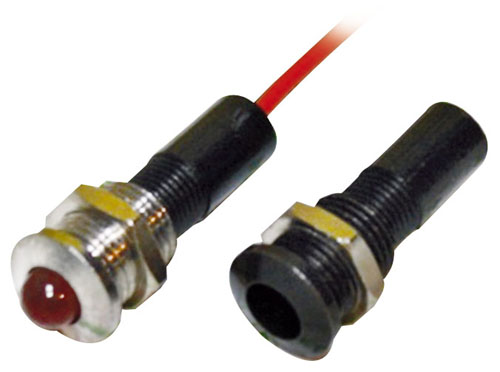 Segnalatore brunito luce fissa led 5mm giallo testa conica 2000 - Clicca l'immagine per chiudere