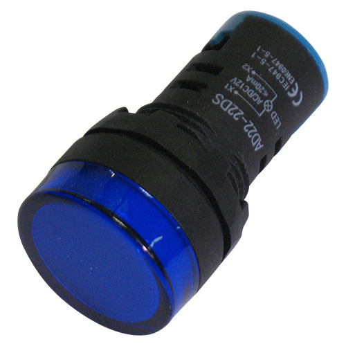 Segnalatore luminoso da pannello led 12v d.29mm blu XY-LIL-22-1 - Clicca l'immagine per chiudere