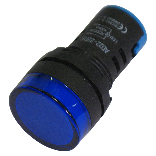 Segnalatore luminoso da pannello led 24v d.29mm blu XY-LIL-22-2 - Clicca l'immagine per chiudere