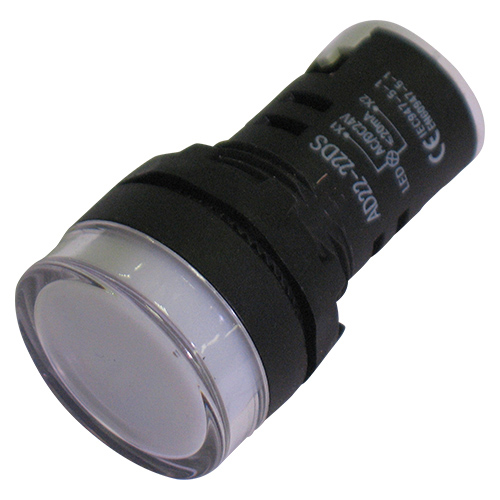Segnalatore luminoso da pannello led 24v d.29mm bianco XY-LIL-2 - Clicca l'immagine per chiudere