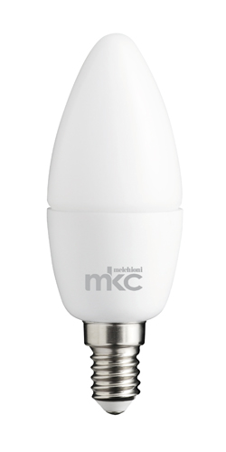 Lampadina led 5,5W E14 220-240vca 6000K luce bianca fredda C37 - Clicca l'immagine per chiudere