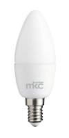 Lampadina led E14 220-240vca luce bianca naturale C37 5,5W 4000