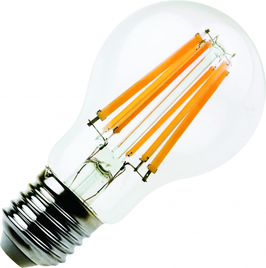 Lampadina LED FILOLAMP Goccia A60 8w - Luce Calda, MKC Light - Clicca l'immagine per chiudere