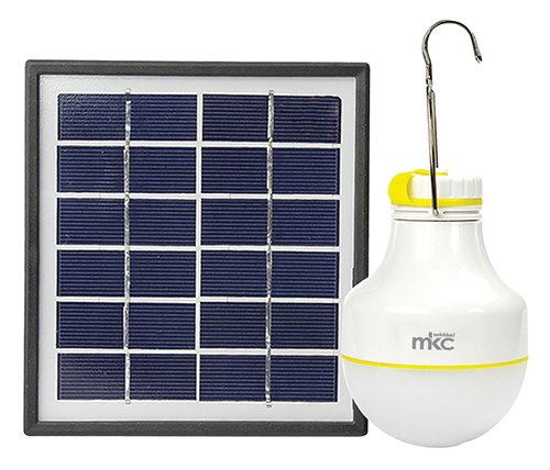 Kit pannello solare con Lampada led 2w ricaricabile MKC Light - Clicca l'immagine per chiudere