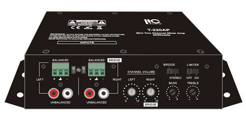 Mini amplificatore stereo digitale con ingressi bilanciati 2x20 - Clicca l'immagine per chiudere