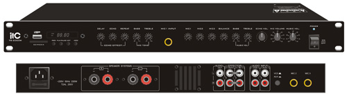 Amplificatore mixer 2 canali, 2x60w classe d mp3 - Clicca l'immagine per chiudere