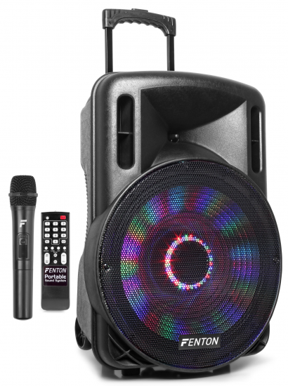 Sistema Portatile da 800W, LED RGB 15” con BT/USB/MP3/Mic.UHF M - Clicca l'immagine per chiudere