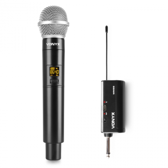 Sistema microfonico UHF PLUG-AND-PLAY con 1 microfono palmare, - Clicca l'immagine per chiudere