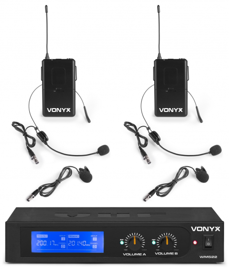 Set microfonico VHF con 2 Bodypack. In dotazione: clip + Archet - Clicca l'immagine per chiudere