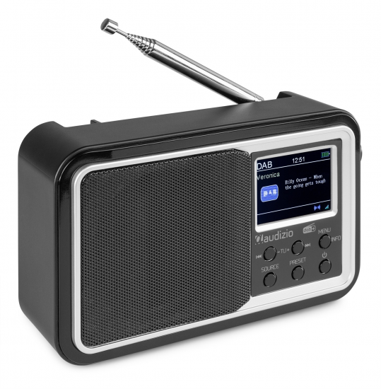Anzio, Radio DAB+/FM con batteria ricaricabile, BT e display, c - Clicca l'immagine per chiudere