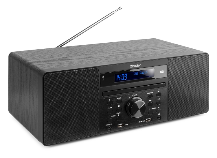 Prato, Radio da 60W con DAB+/FM, display, lettore CD, Bluetoot - Clicca l'immagine per chiudere
