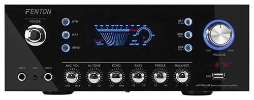 Amplificatore Hi-fi, 2x60W con radio FM e bluethooth, Mod. AV1 - Clicca l'immagine per chiudere
