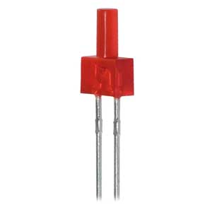 Led Cilindrico Ø2 Piatto Verde LED/2V-C