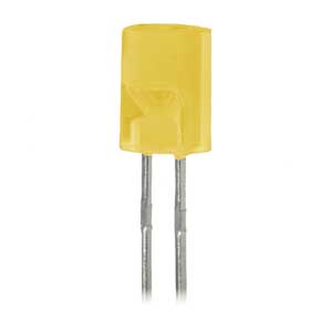 Led Cilindrico 5mm Piatto Giallo LED/C/G-I